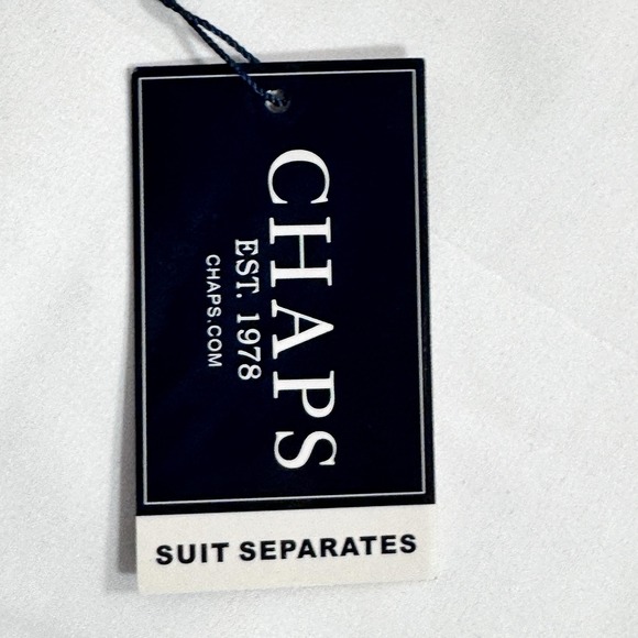 Chaps Wool Dress Pants NWT Men's 36x34 Sut Separates Flat Front Grey Trousers - Picture 9 of 14